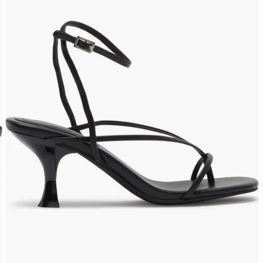 Jeffrey Campbell Black Strappy Kitten Heels